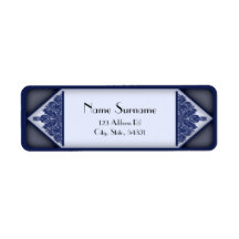 Dusky Blue Vintage, return address labels