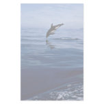 Dusky dolphins, side view, nose dive stationery paper