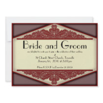Dusky Pink Vintage, 5.5 x 7.5 wedding invite