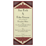 Dusky Pink Vintage, menu/program rack card