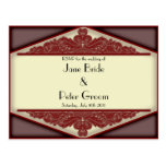Dusky Pink Vintage, RSVP card Postcard