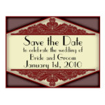 Dusky Pink Vintage, save the date postcard
