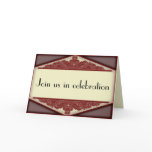 Dusky Pink Vintage, wedding invitaton card