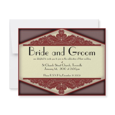 Dusky Pink Vintage, wedding invite by kasei_lee