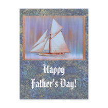 Dusky Sails Father's Day custom Postcards