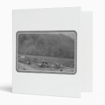 Dust Storm in Approching Rolla Kansas in 1935 3 Ring Binders