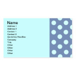 Dusty Blue Polka Dots Business Card