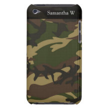 Dusty Green Camo Barely There iPod Case