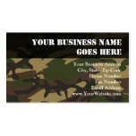 Dusty Green Camo Business Card Template