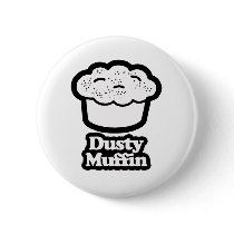 Dusty Muffin Pinback Button