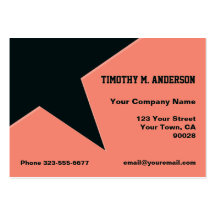 Dusty Pink Black  Modern Shape Point Business Card Templates