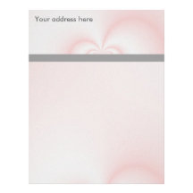 Dusty pink letterhead