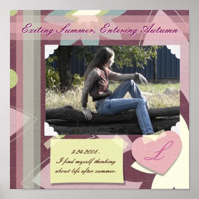 Dusty Pinks Scrapbook Page Posters by Customizables