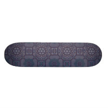 Dusty Purple Country Floral Pattern Skate Decks