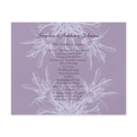 Dusty Purple Floral Wedding Program
