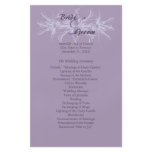 Dusty Purple Floral Wedding Program