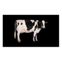 Dutch cow cutout business card