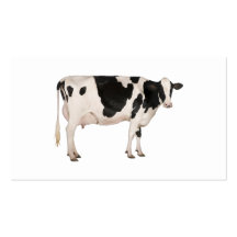 Dutch cow cutout business card template
