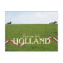 Dutch Cows on Dyke Postcard