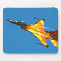Dutch F-16 Fighting Falcon Jet Airplane Mouse Pad