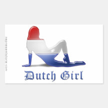 Dutch Girl Flag Sticker