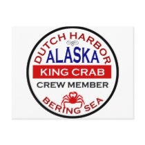 Dutch Harbour Alaskan King Crab Crew Member Postcard