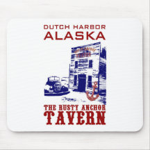 Dutch Harbour Rusty Anchor Tavern Mouse Pads