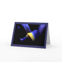 Dutch Iris, Greeting or Note Card template