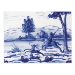 Dutch traditional blue tile post cards