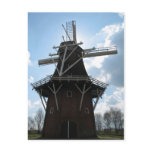 Dutch Windmill Silhouette Postcard