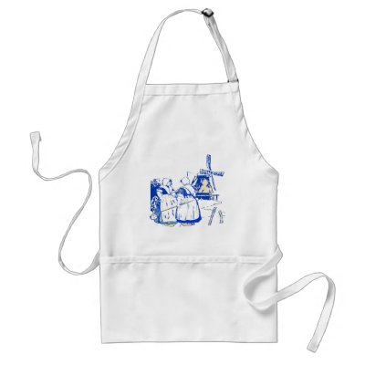 Dutch Women At Windmill Aprons by figstreetstudio