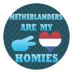 Dutchs are my Homies Round Stickers