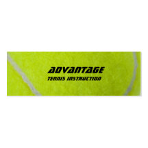Duvet d'Instructor_yellow de tennis Cartes De Visite Personnelles