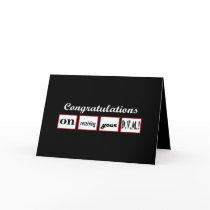 DVM Degree - CUSTOM NAME Congratulations - Greeting Card