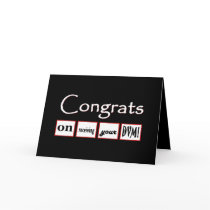 DVM Degree - CUSTOM NAME Congratulations - Greeting Cards