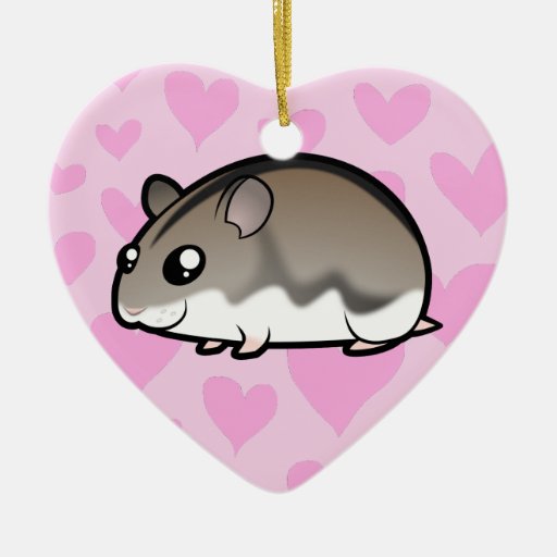 Dwarf Hamster Love Christmas Tree Ornament