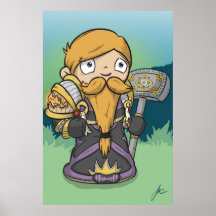 Dwarf Paladin - Poster