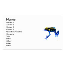 Dyeing Poison Frog Profile Card Business Cards