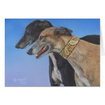 Dynamic Duo Greyhound Whippet Dog Cards