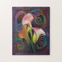 Dynamic Floral IV (Calalillies) Puzzle