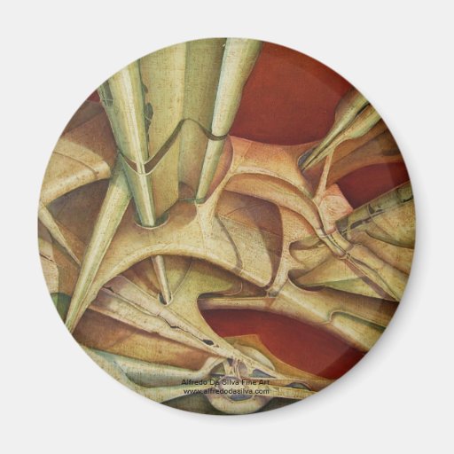 Dynamic Shapes Fridge Magnet