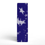 Dynamic Starfield: White Stars on Blue Background Vinyl Binder