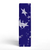 Dynamic Starfield: White Stars on Blue Background