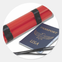 DynamitePassport062710Shadows Round Stickers