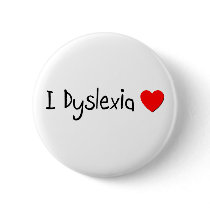 Dyslexia Humour Pinback Button
