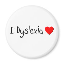 Dyslexia Humour Refrigerator Magnet