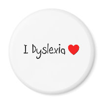 Dyslexia Refrigerator Magnet