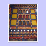 dzong colour window postcards