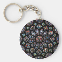 e-13 rose window keychain