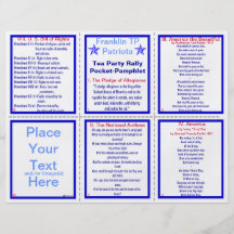 E-8 ** Brochure de rassemblement de thé (personnal Prospectus Personnalisés